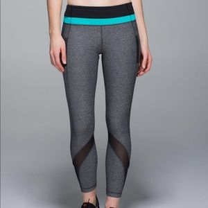 Lululemon Inspire Tight II (Mesh) Heathered Black